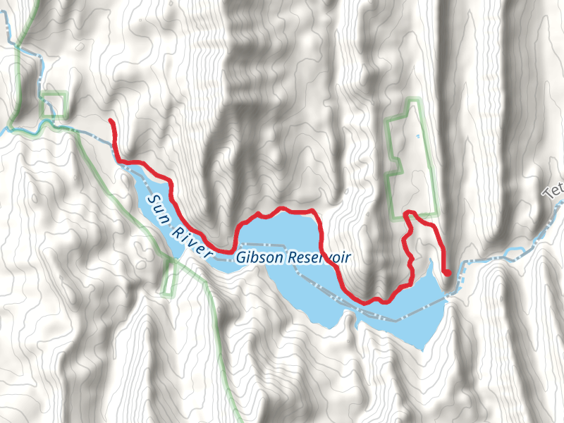 Gibson Reservoir North Shore Trail