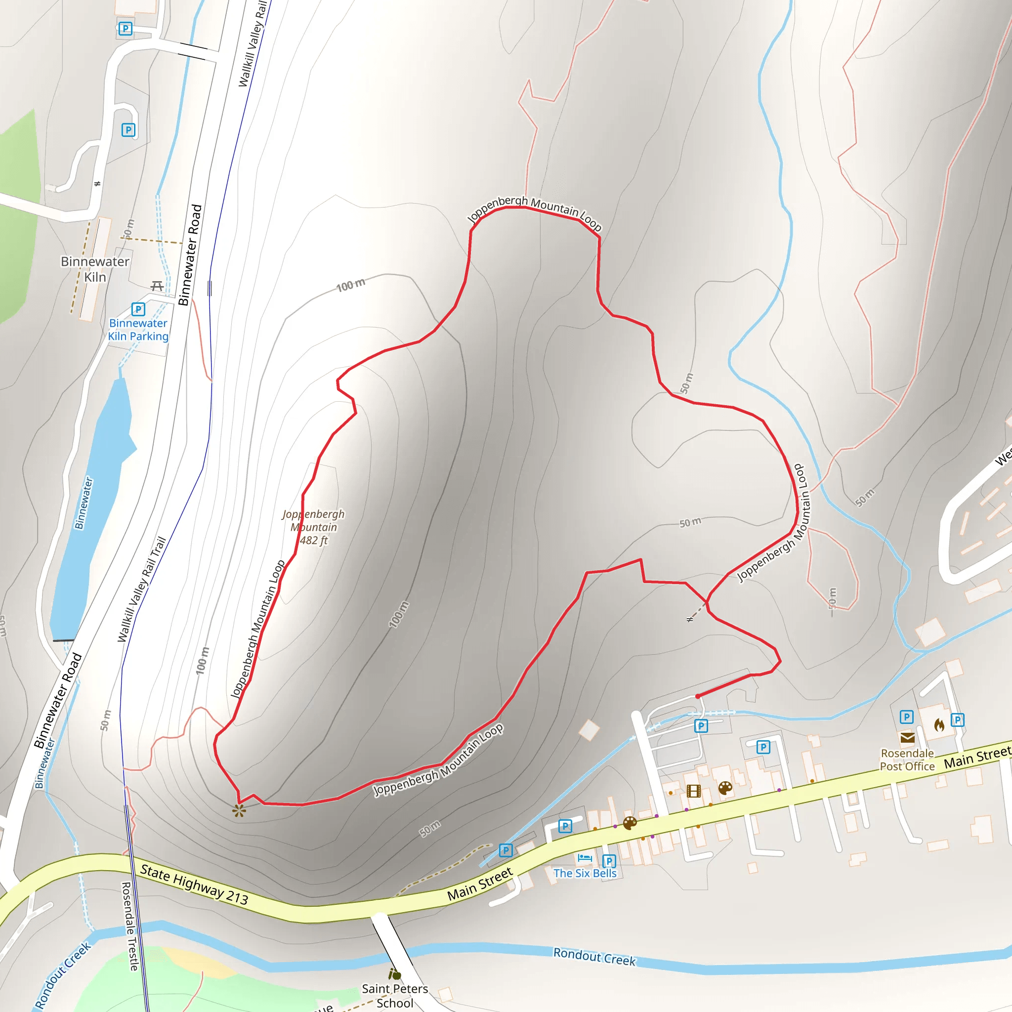 Joppenbergh Mountain Loop Trail mobile static map