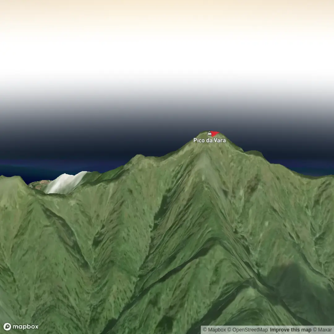 An image depicting the trail Pico da Vara and its surrounding area.