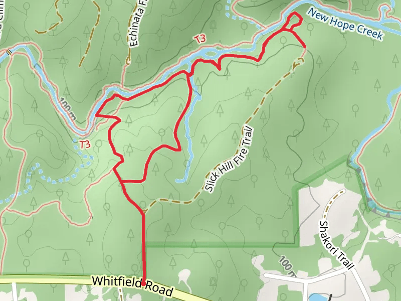 New Hope Creek, South Slick Hill and Laurel Hill Loop Trail