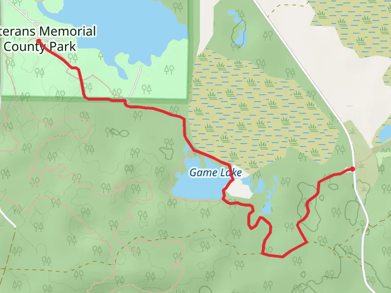 Game Lake and Veterans Memorial County Park via IAN