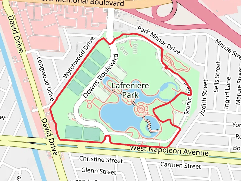 Lafreniere Park Loop