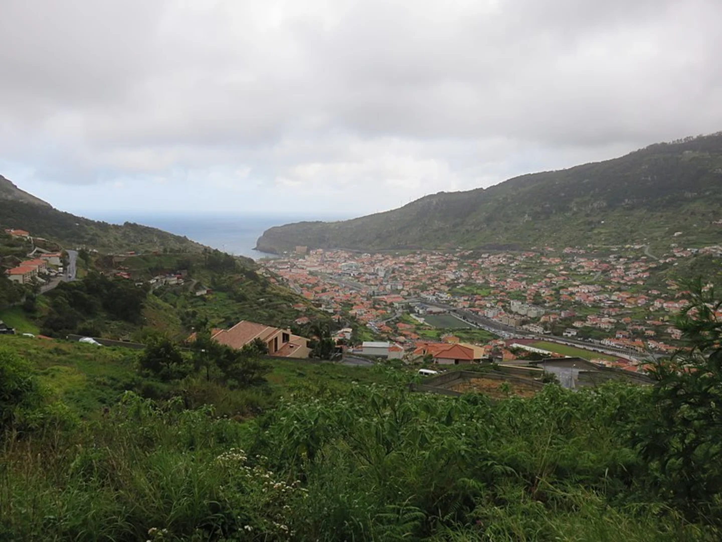 An image depicting the trail Levada do Caniçal and its surrounding area.