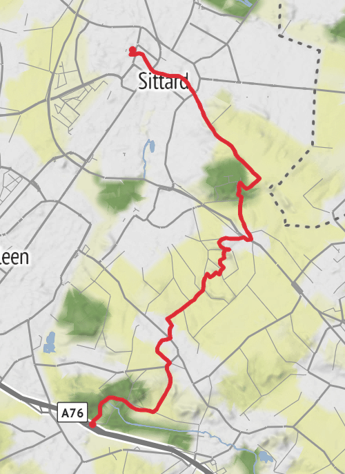 NS wandeling Limburgs plateau mobile static map