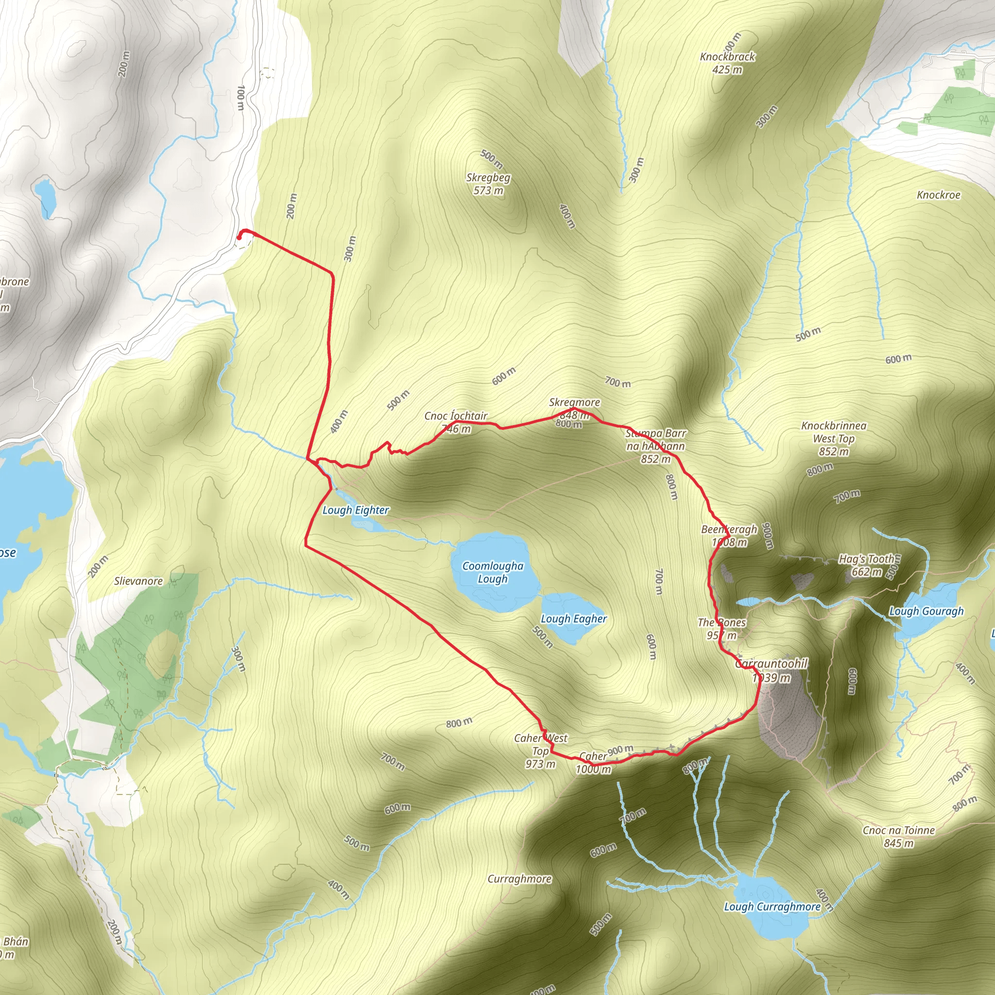 Coumloughra Horseshoe Loop mobile static map