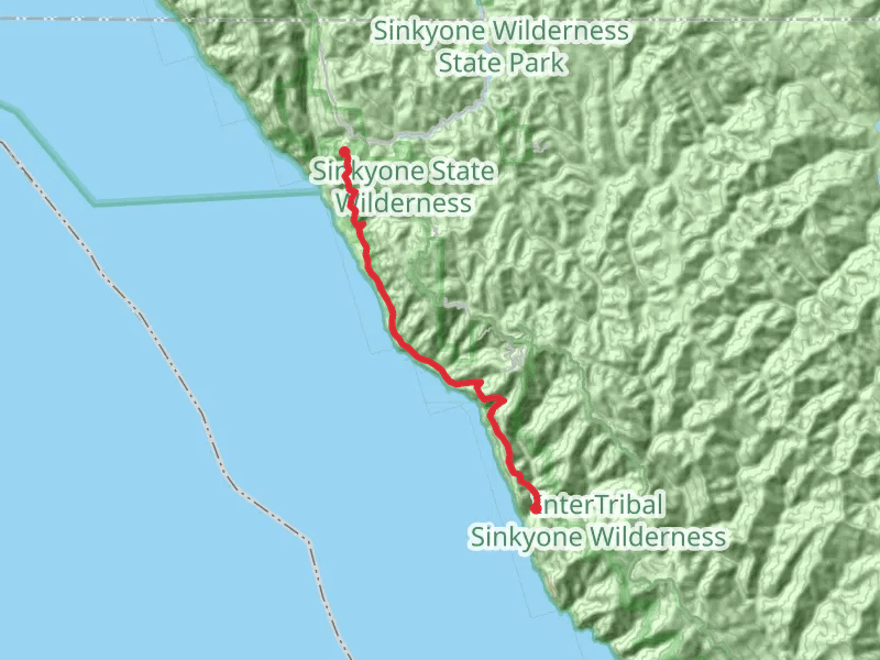 Lost Coast Trail from Four Corners