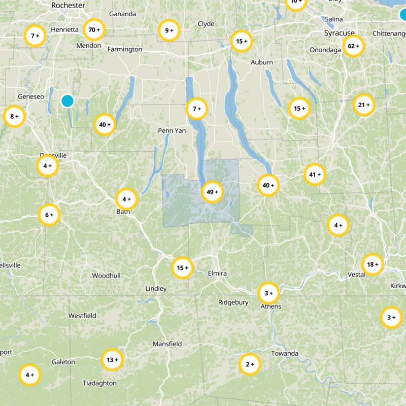 Schuyler County Static Map