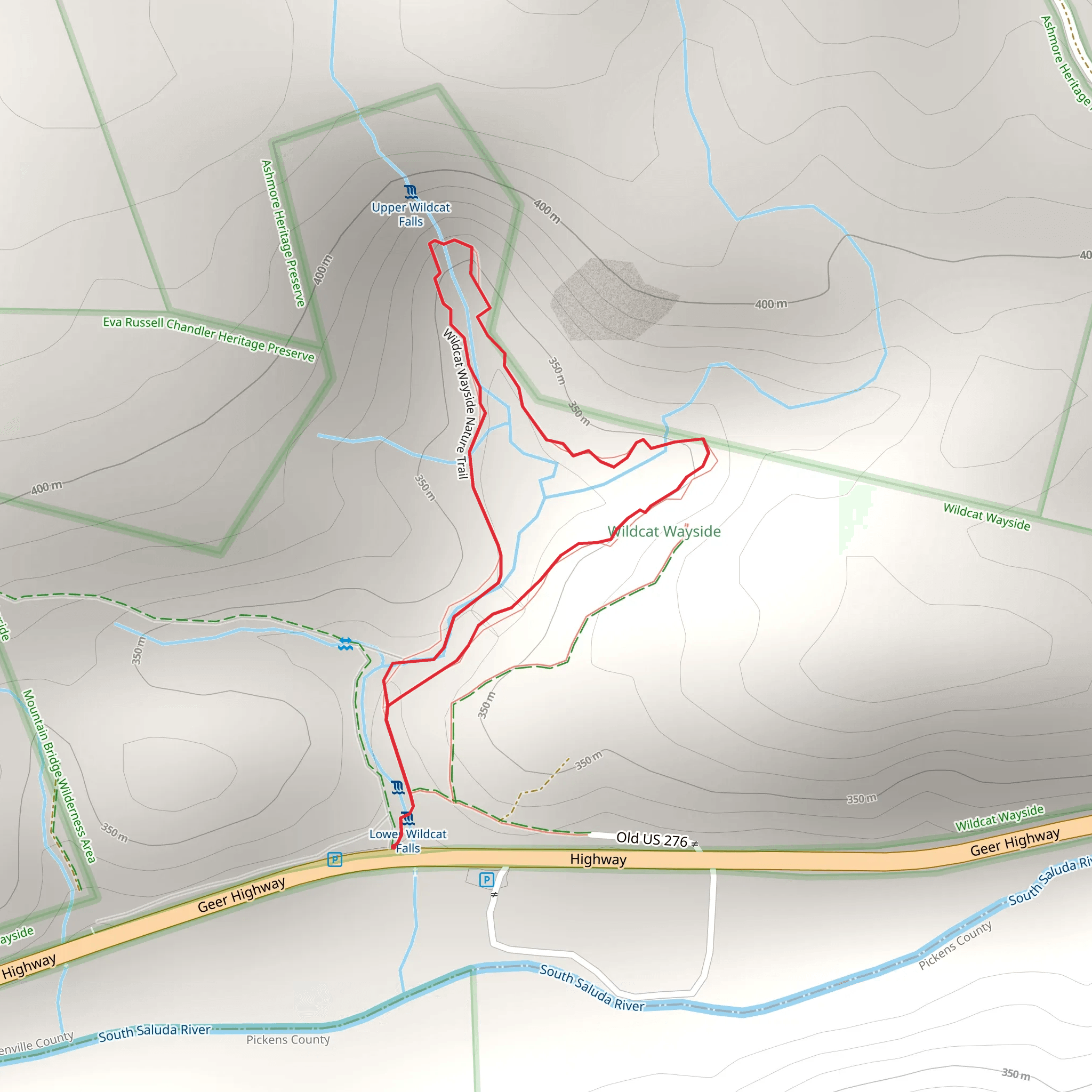 Wildcat Wayside Nature Loop Trail mobile static map