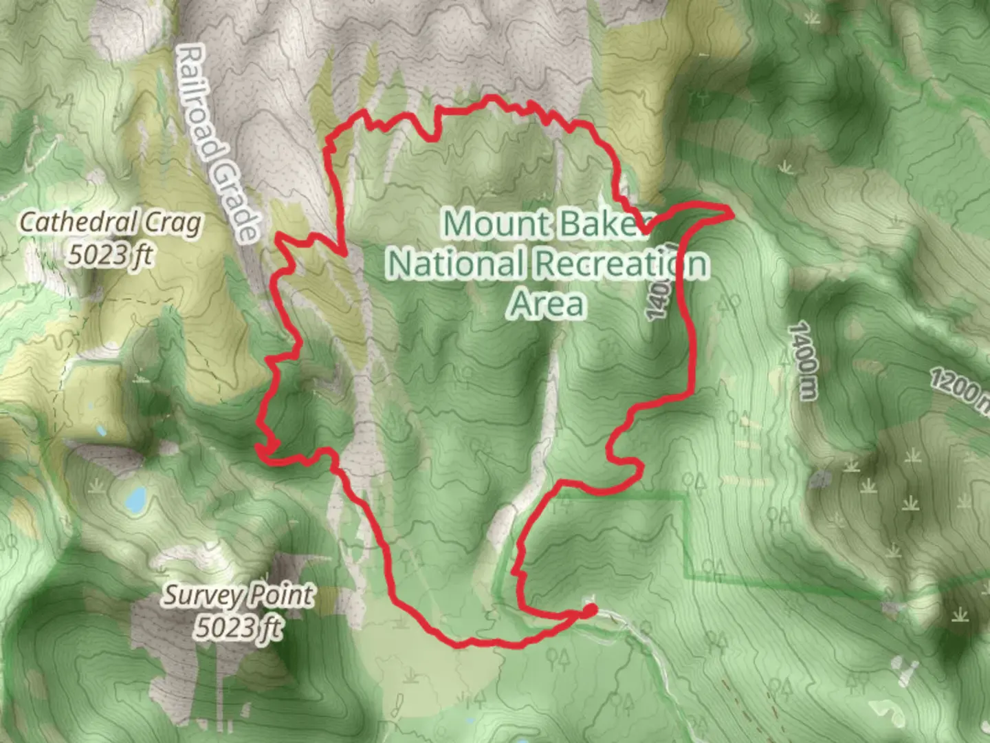 An image depicting the trail Scott Paul Trail and its surrounding area.