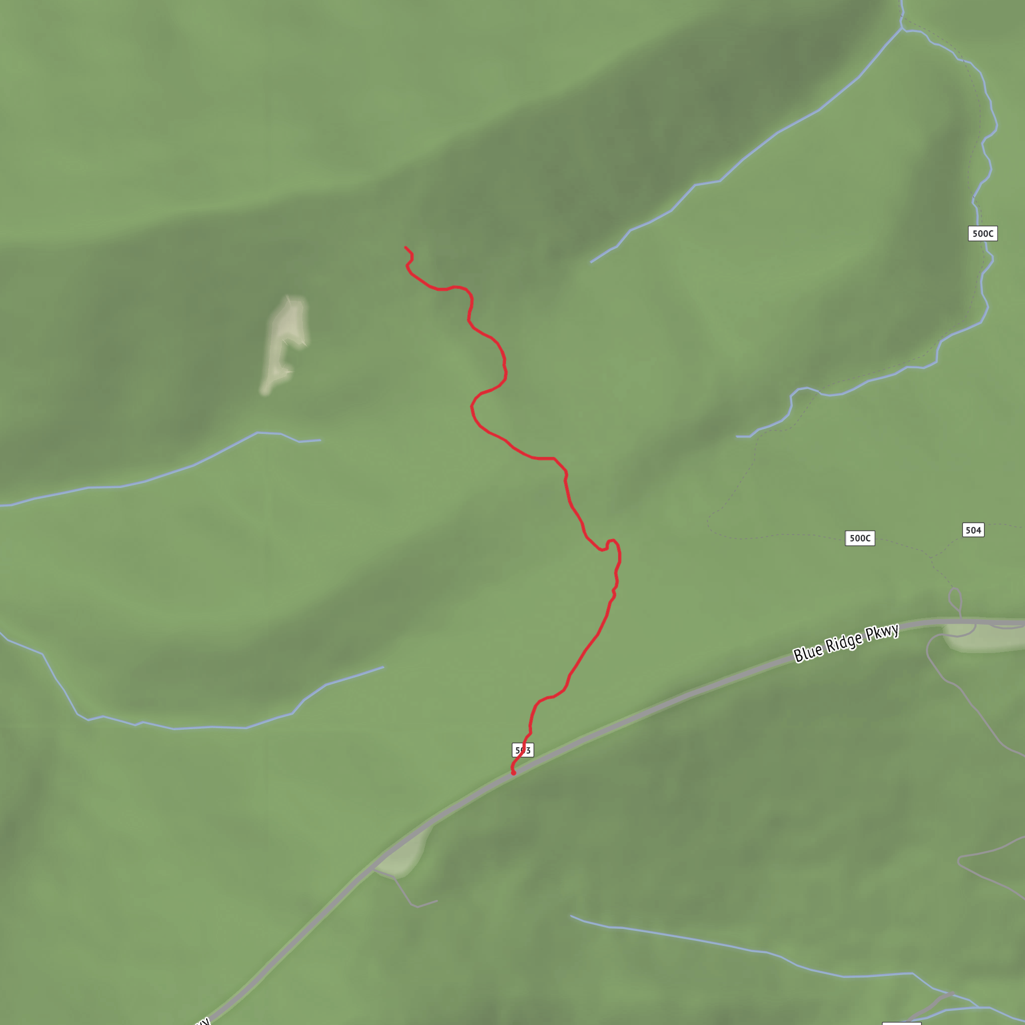 Mine Bank Mountain Trail mobile static map