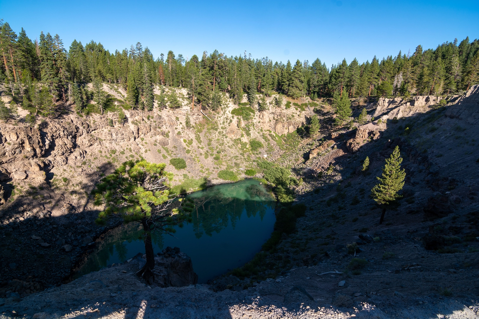 An image depicting the trail Inyo Craters Loop Trail and its surrounding area.