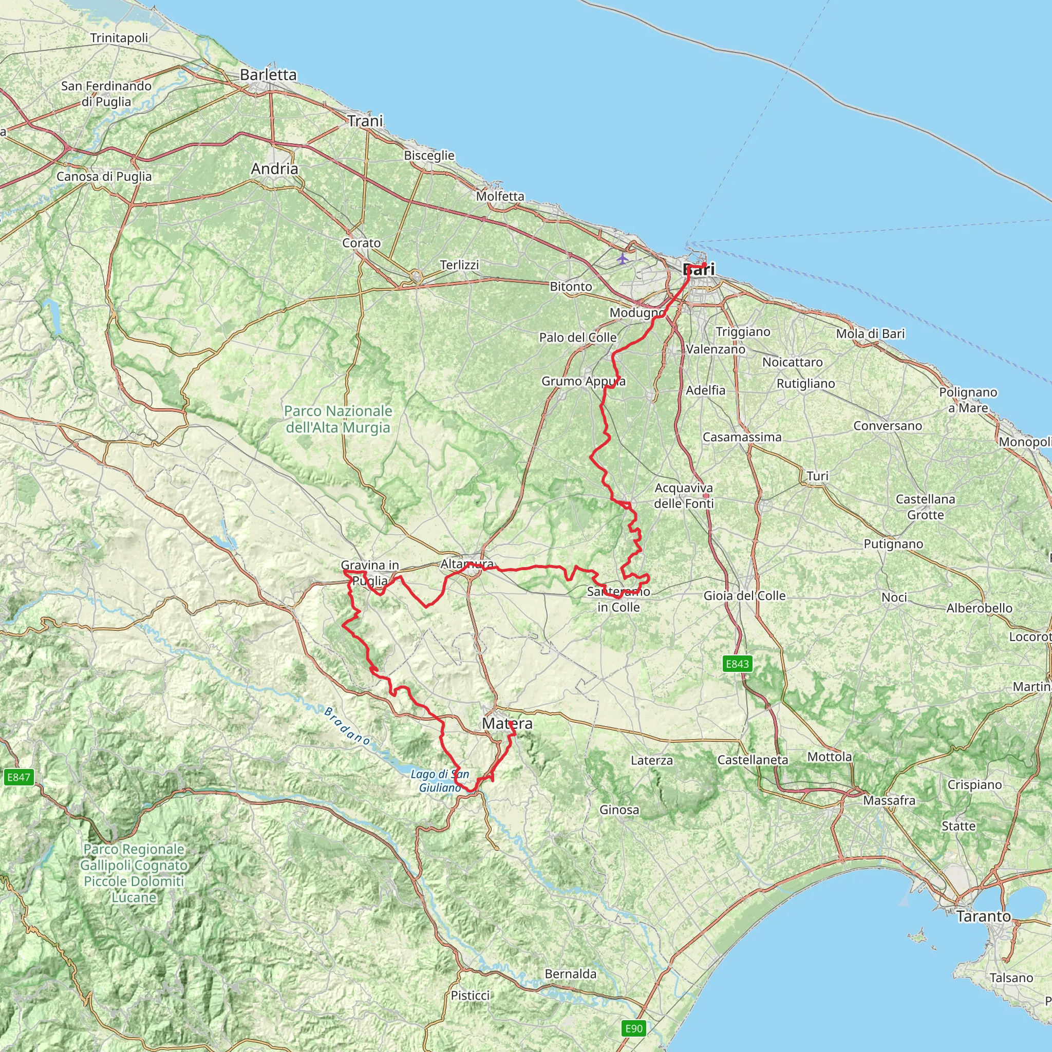 Via Peuceta mobile static map