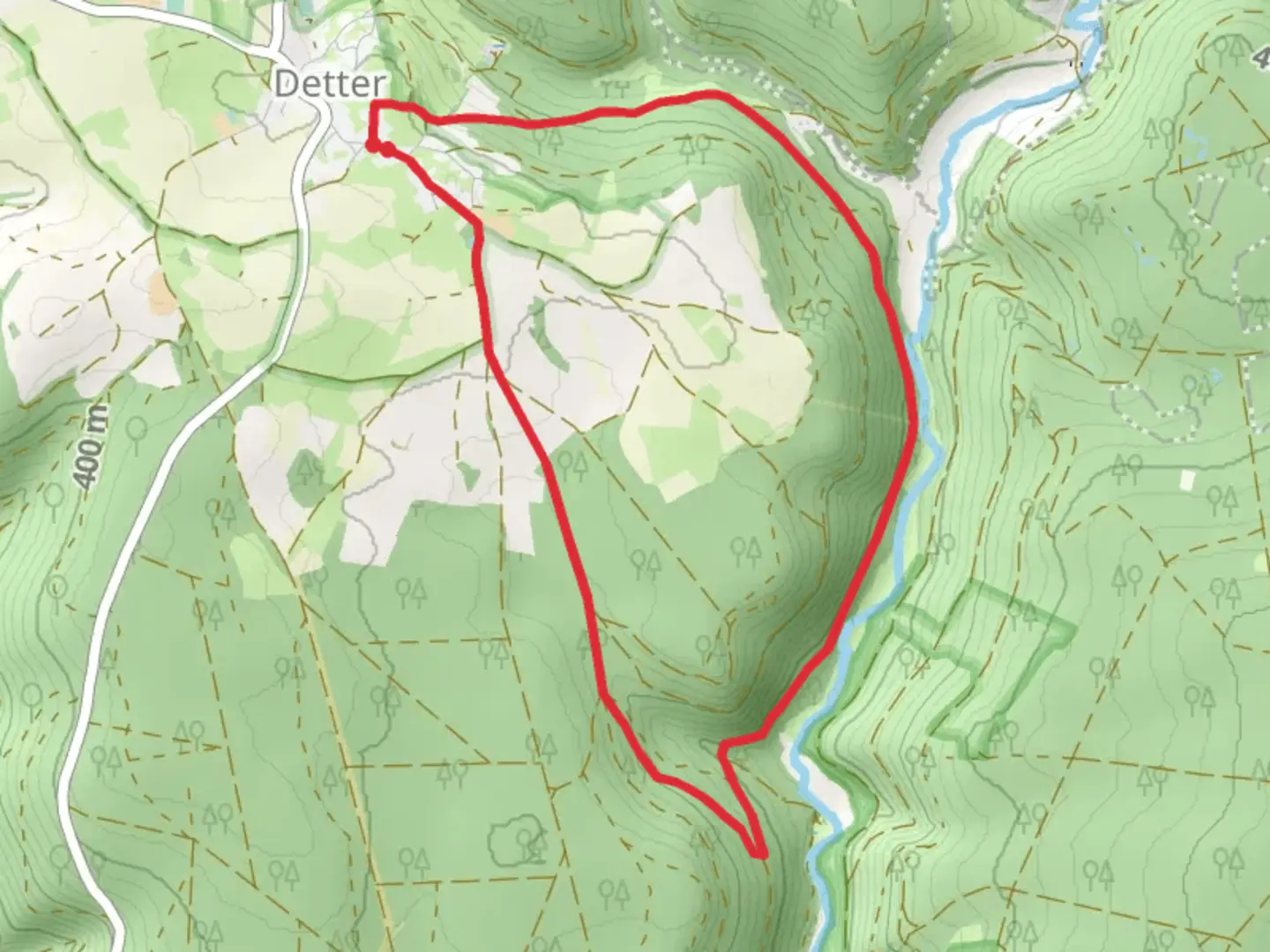An image depicting the trail Rhön Rundwege Zeitlofs 7 and its surrounding area.