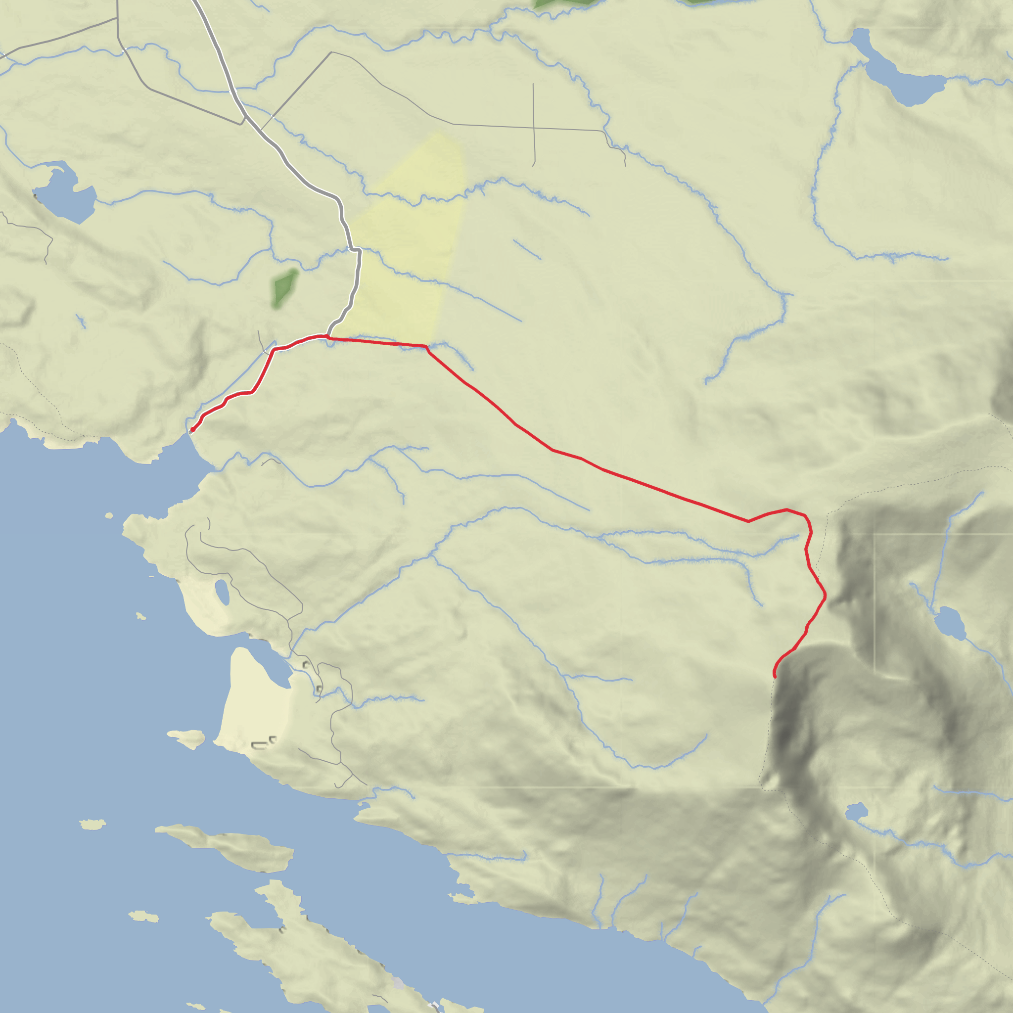 Mweelrea Silver Strand Trail mobile static map