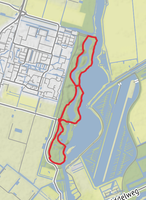 Bleiswijk Zoom Noord en Zuid Wandelroute mobile static map