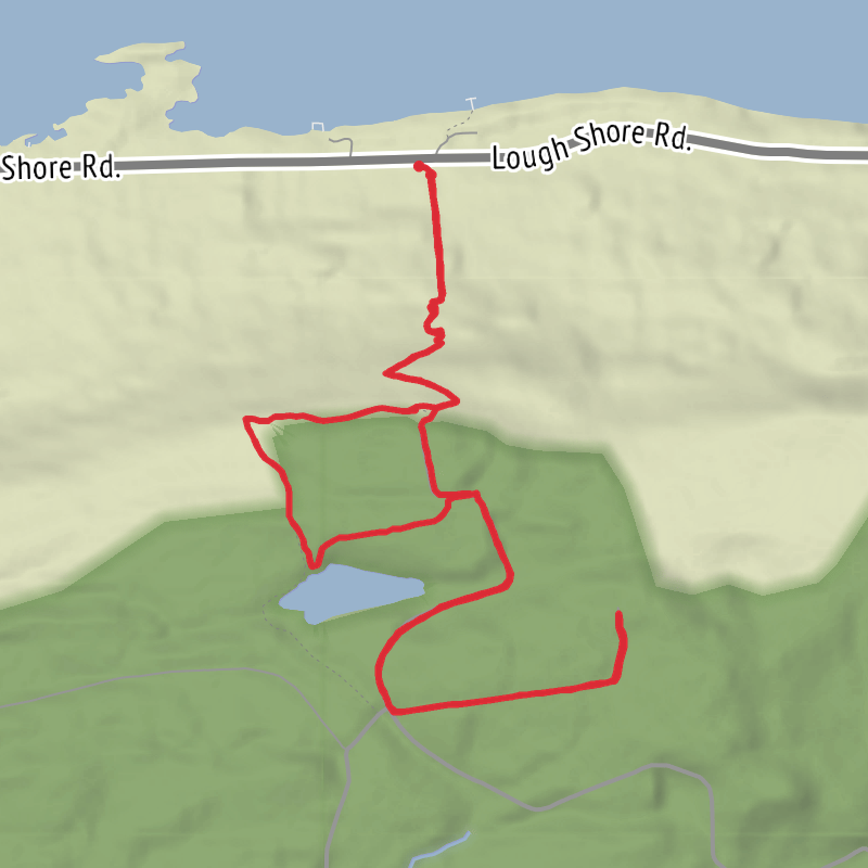 A map preview of the recording County Fermanagh Hiking.