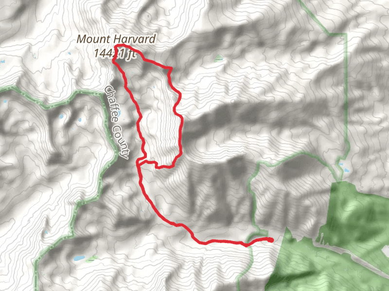 Mount Columbia and Mount Harvard via Horn Fork Basin Loop Trail