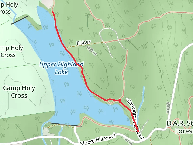 Upper Highland Lake East Bank Trail