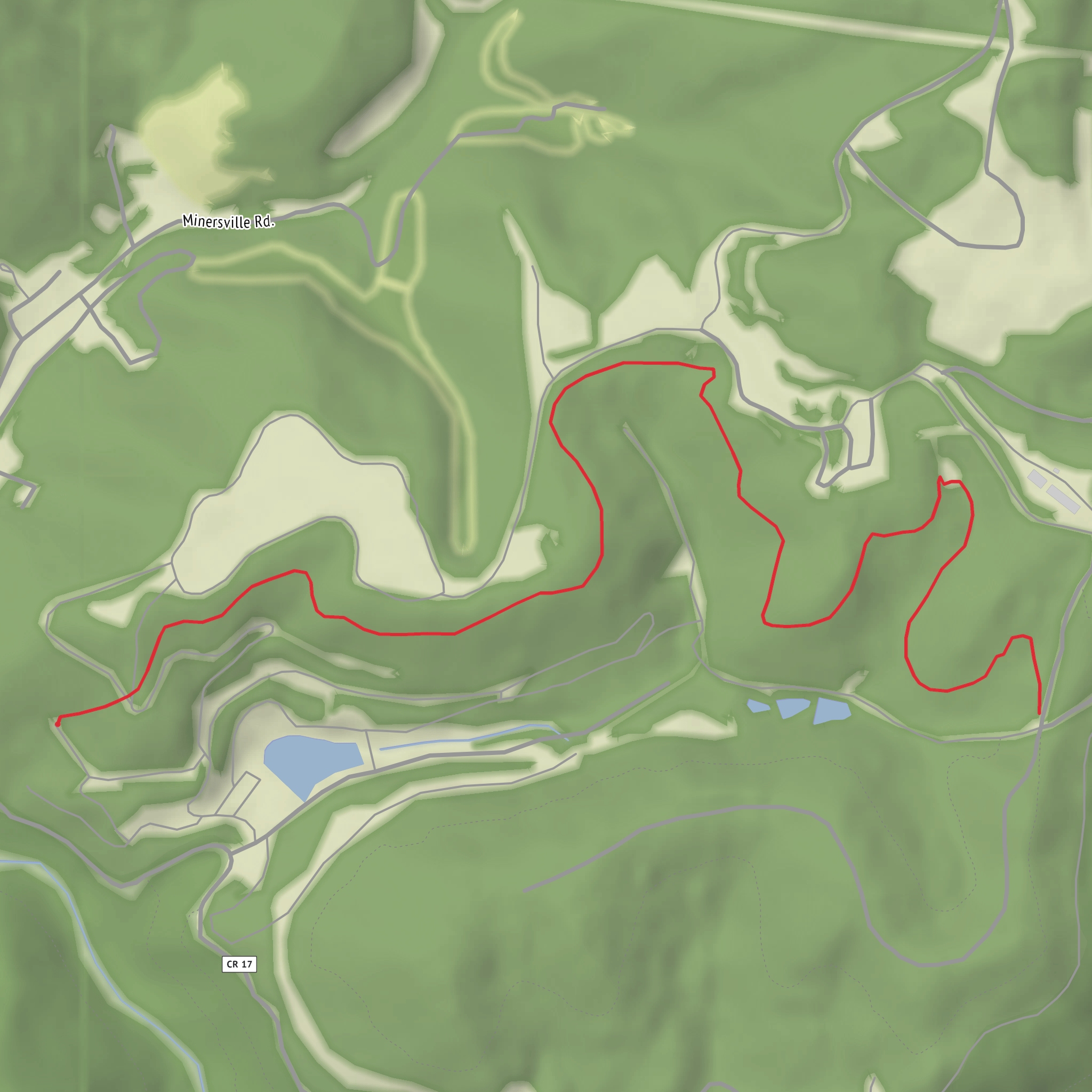 South Frog Hopper Trail mobile static map