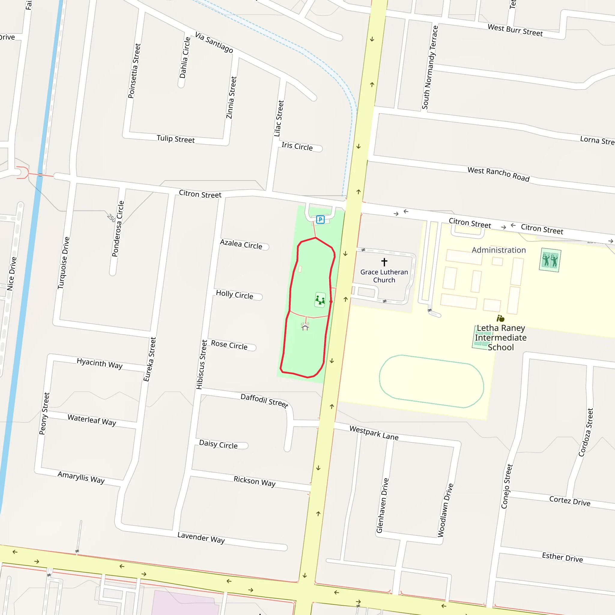 Lincoln Park Loop mobile static map