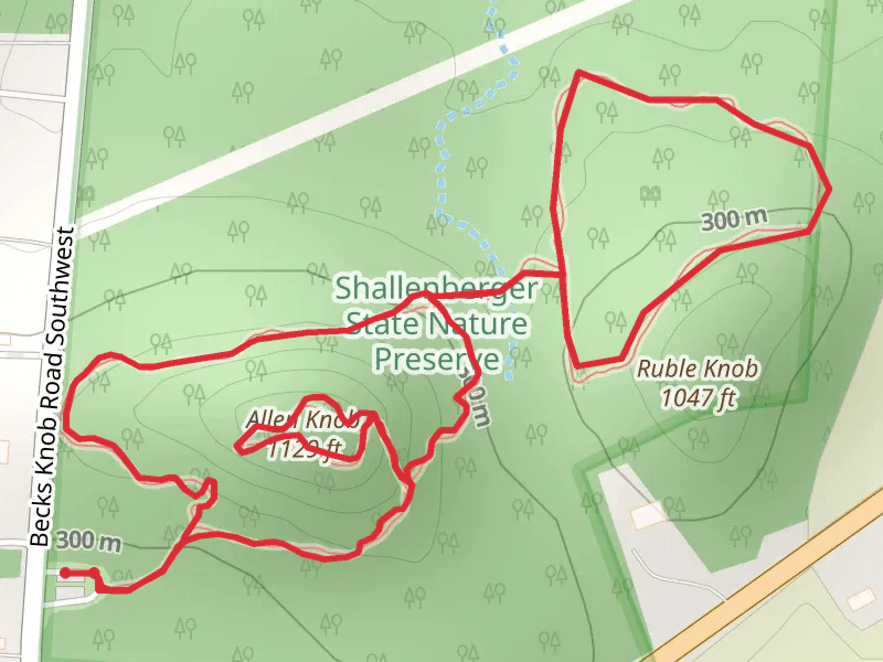 Allen Knob and Ruble Knob Loop