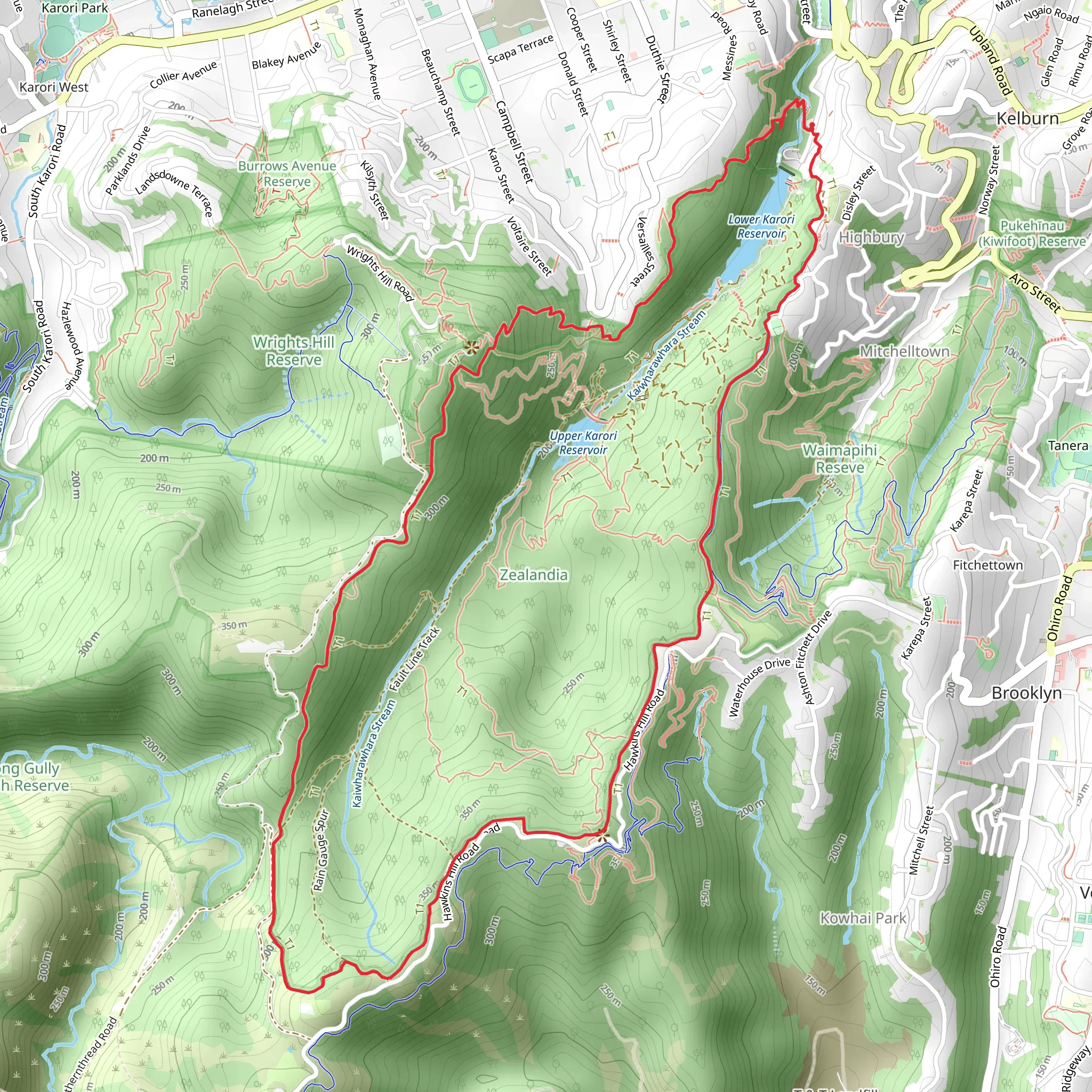 Karori Fence Trail mobile static map