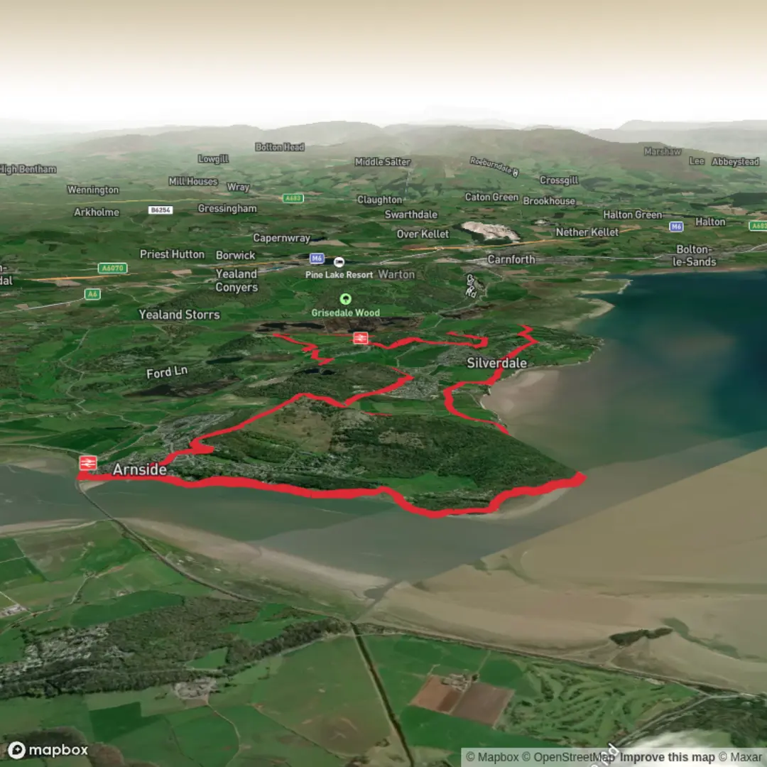 An image depicting the trail Arnside & Silverdale and its surrounding area.