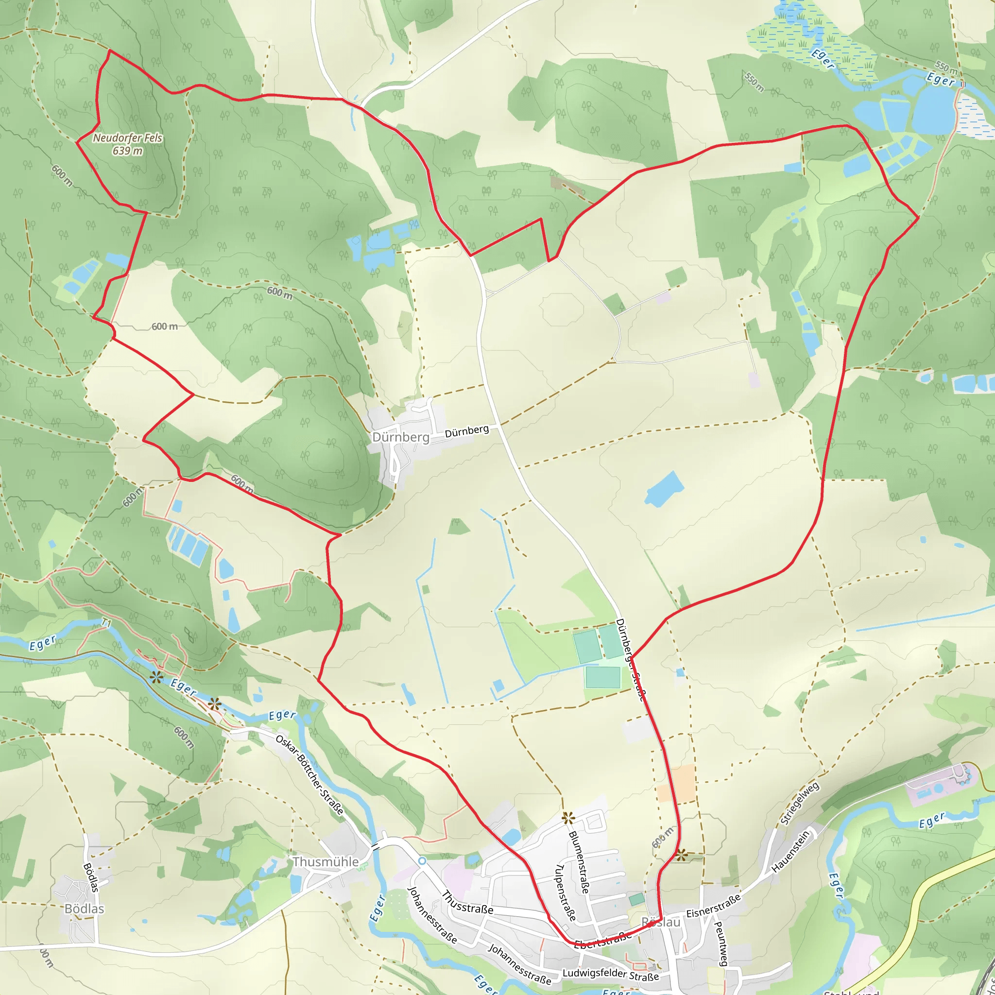 Waldstein Roeslau mobile static map
