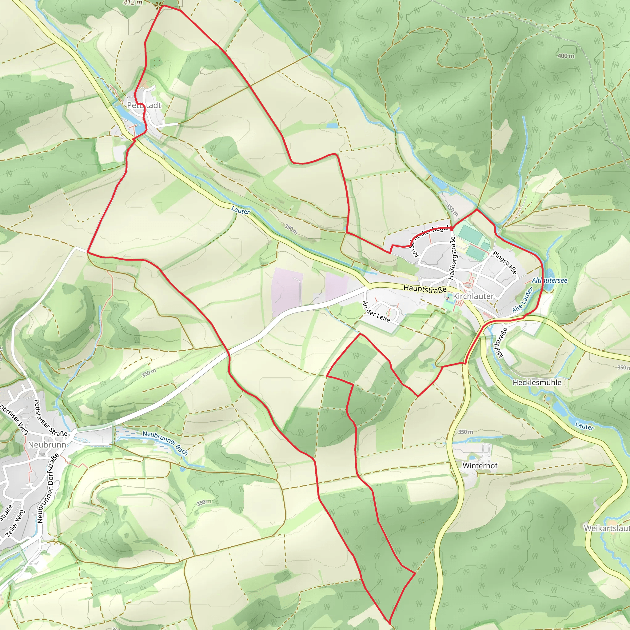 Lauftour KIR1 mobile static map