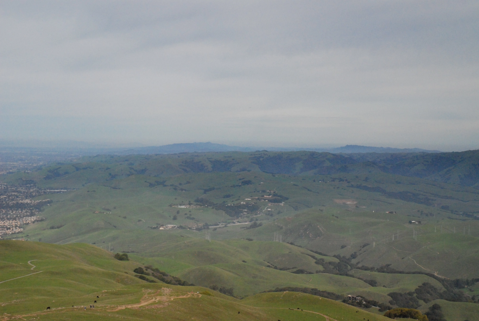 An image depicting the trail Mission Peak via Ohlone Wilderness Trail and its surrounding area.