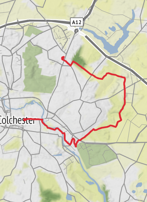 Hike from Highwoods mobile static map