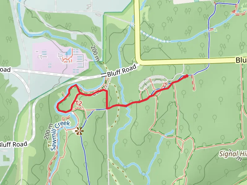 Waterfall Glen Main and Rocky Glen Loop Trail
