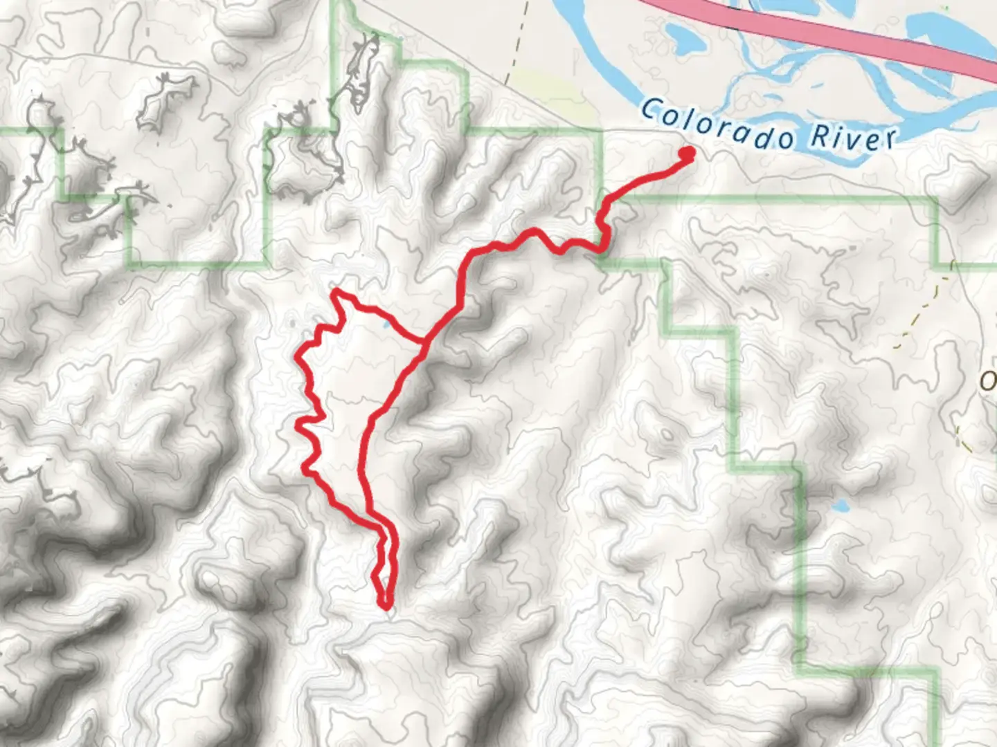 An image depicting the trail Pollock 1 Loop and its surrounding area.