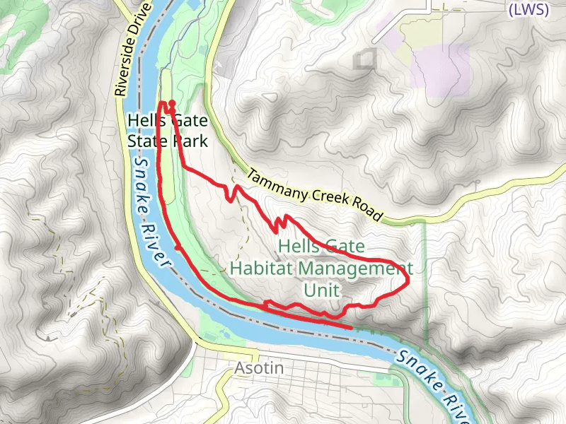 Hells Gate State Park Loop