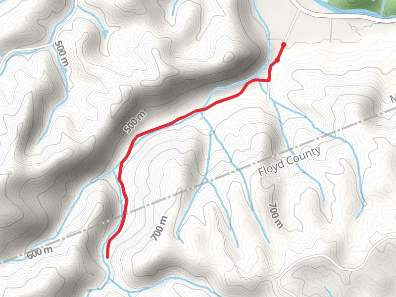 Styles Falls via Purgatory Creek