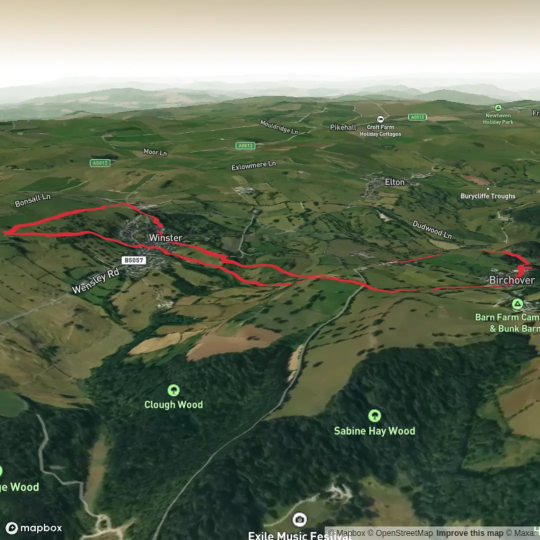 An image depicting the trail Red Lion vs the Druid Pub Hike and its surrounding area.