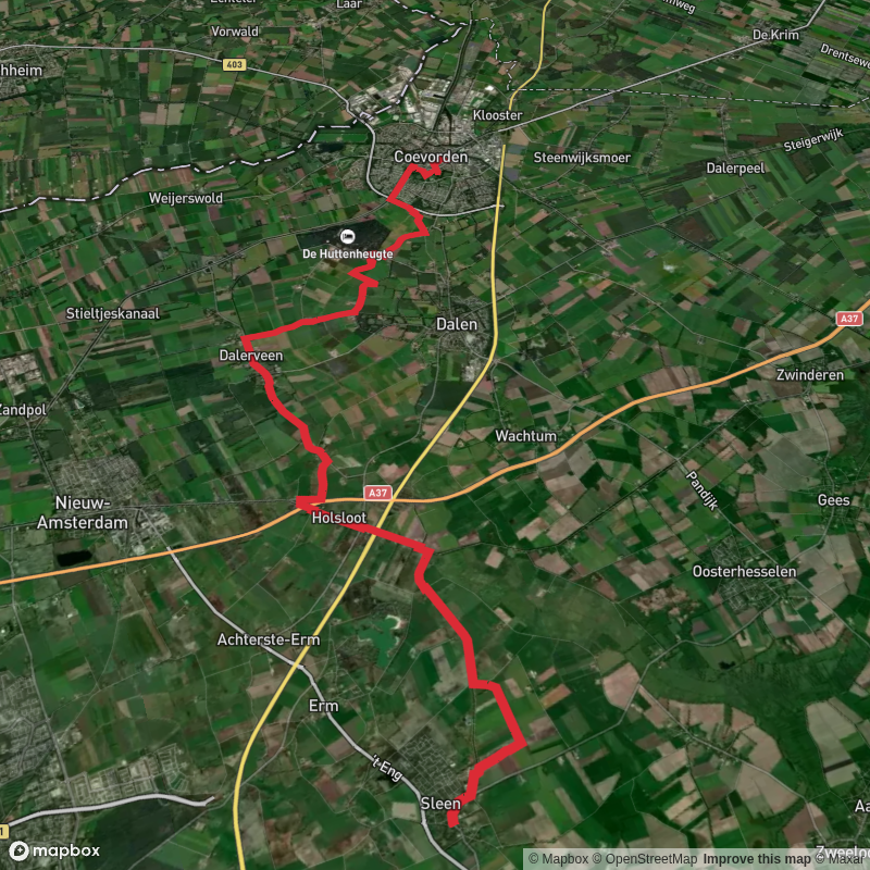 Sleen to Coevorden via Pieterpad 1