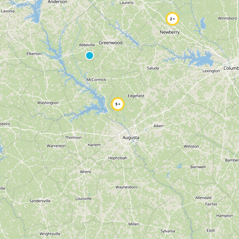 Edgefield County Static Map