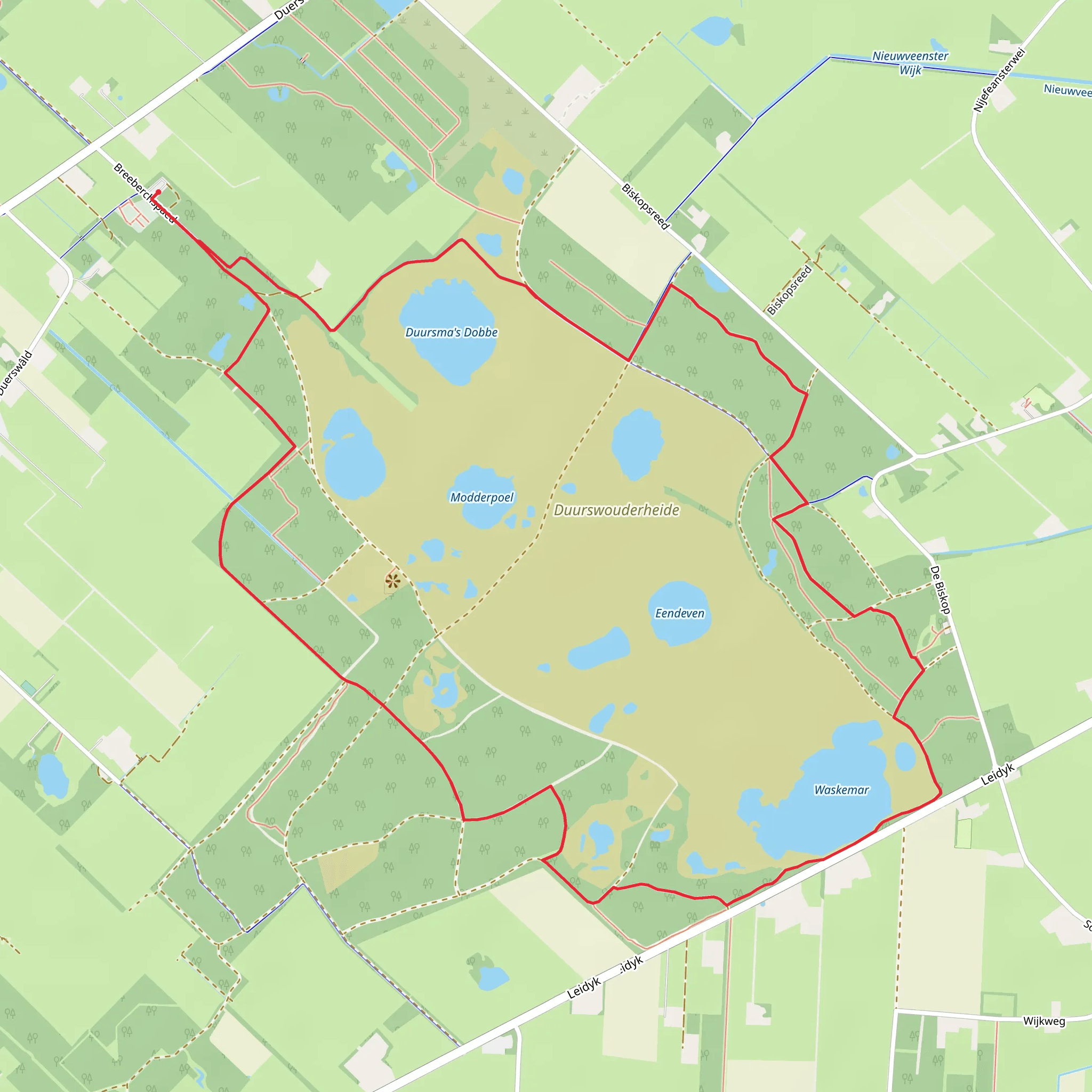 Duursma's Dobbe and Waskemar Loop mobile static map