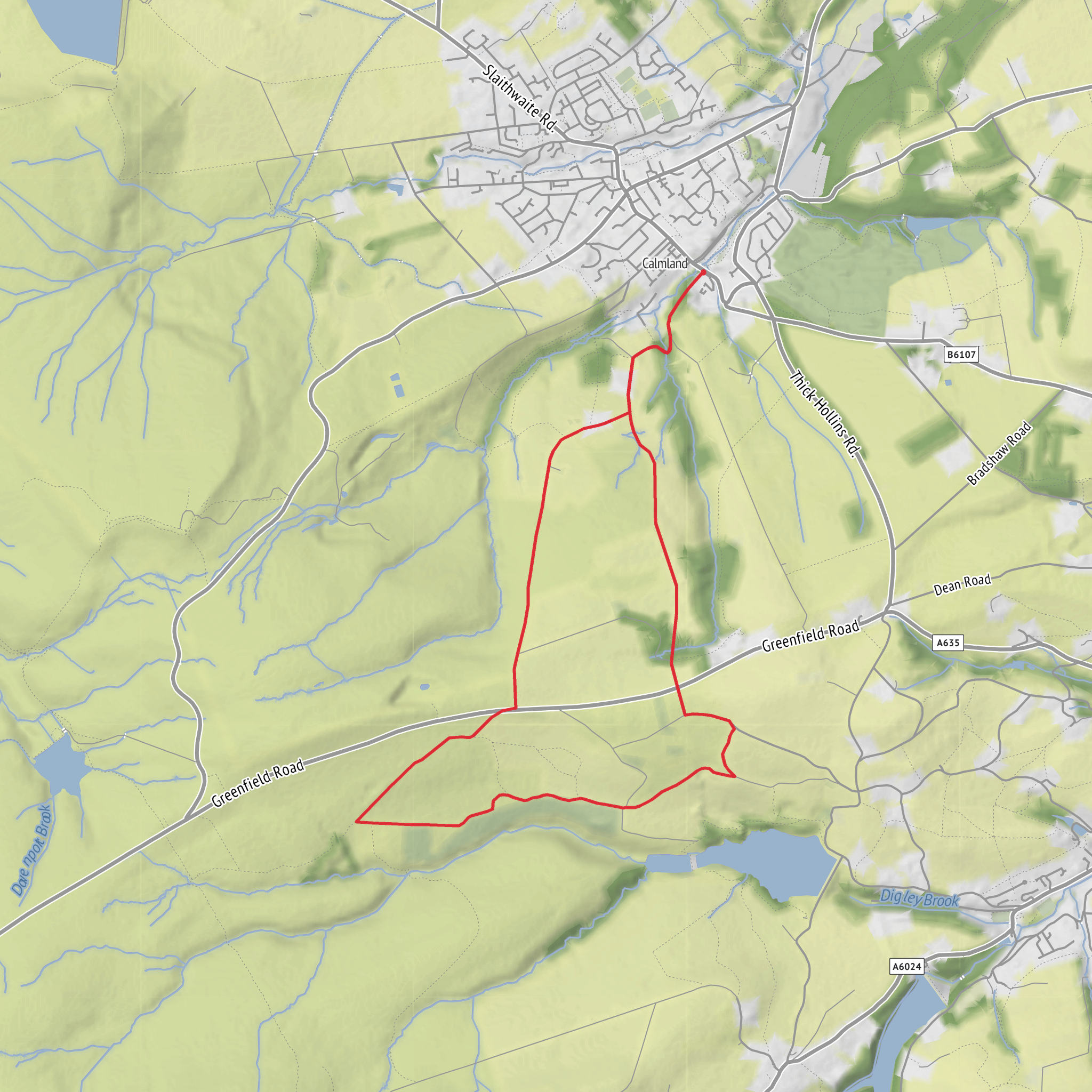 Magdalen and Round Hill Loop mobile static map