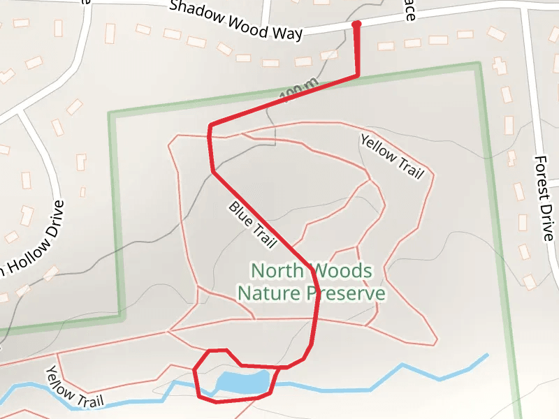 Blue Trail from Shadow Wood Way