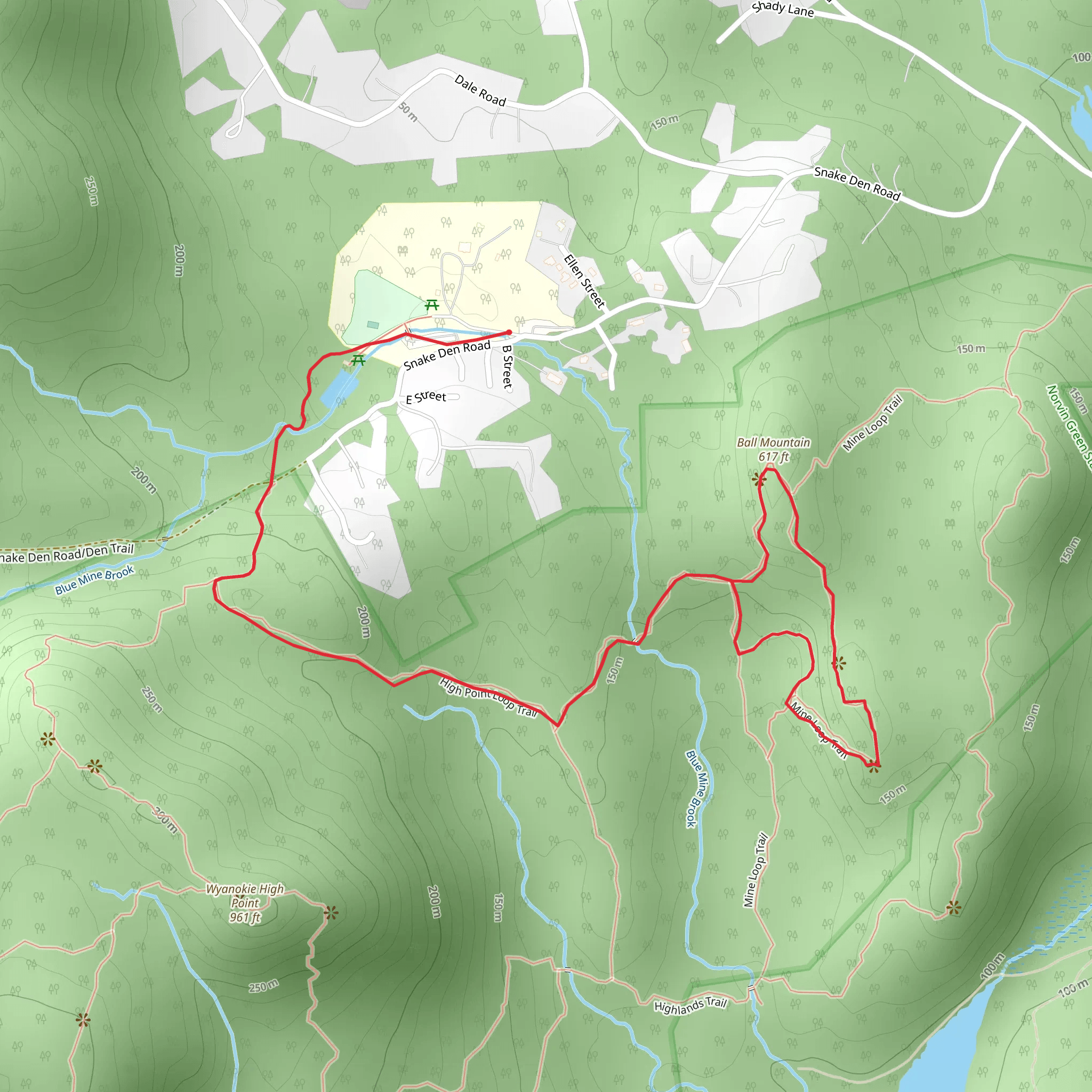 Mine Loop via Otterhole Trail mobile static map