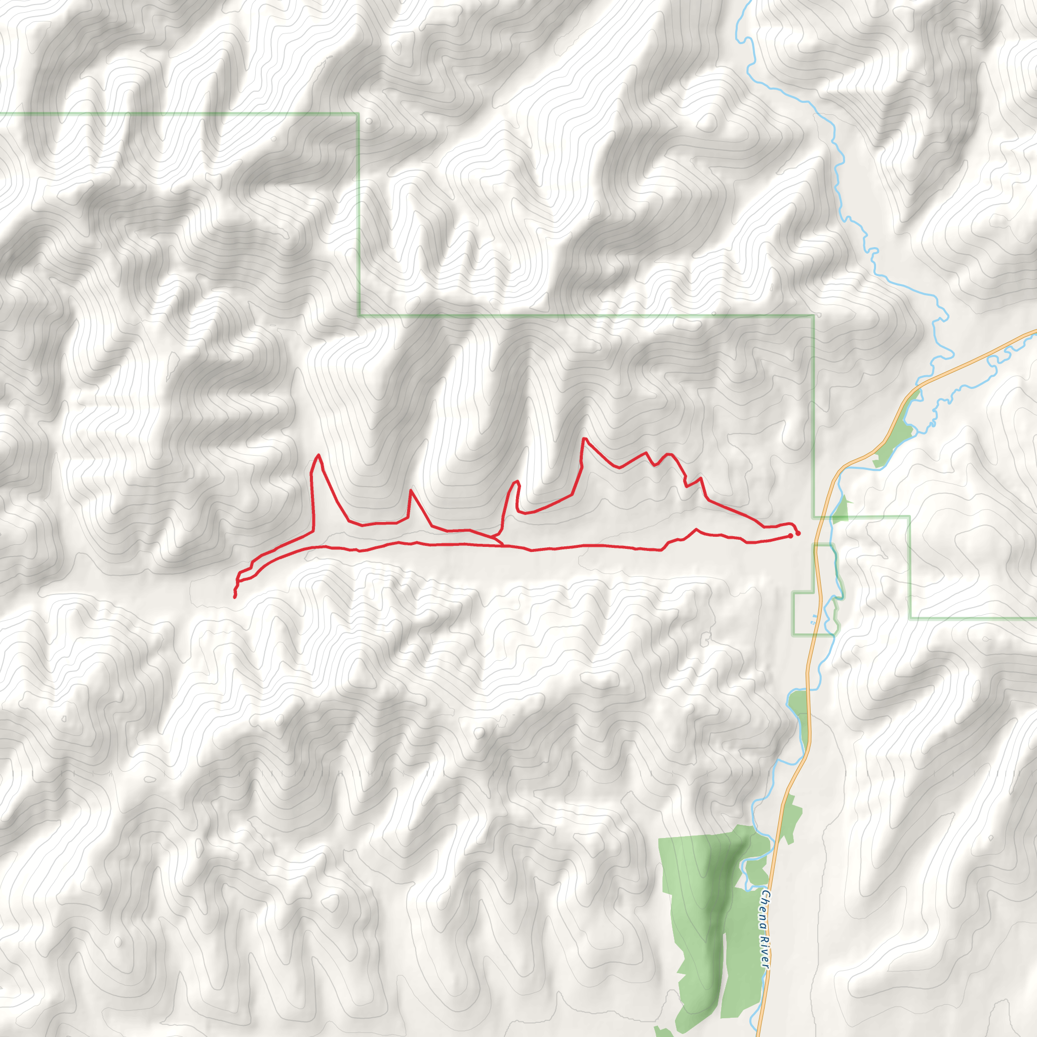 Angel Creek Hill Trail mobile static map