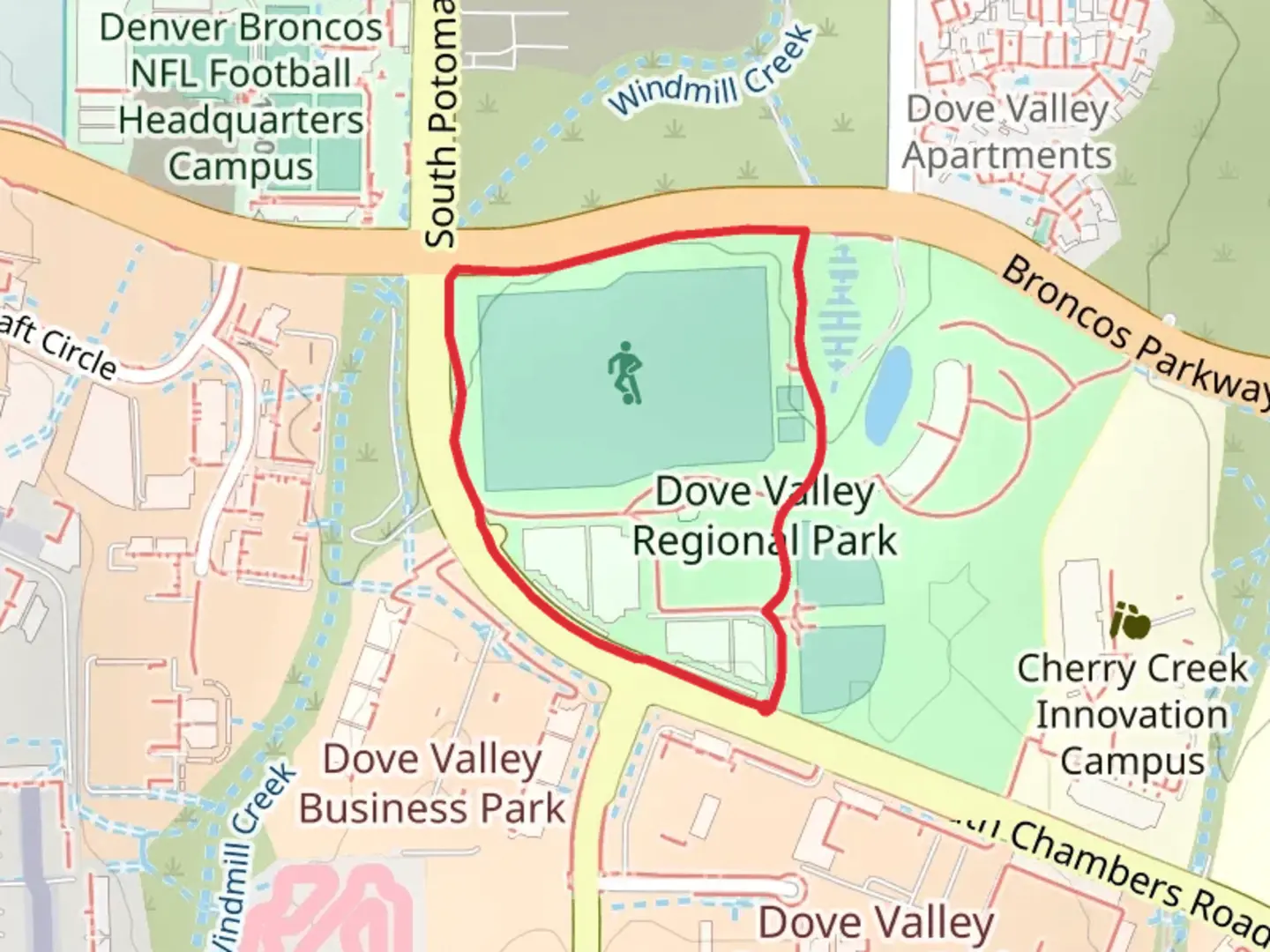 An image depicting the trail Arapahoe County Regional Park Loop and its surrounding area.