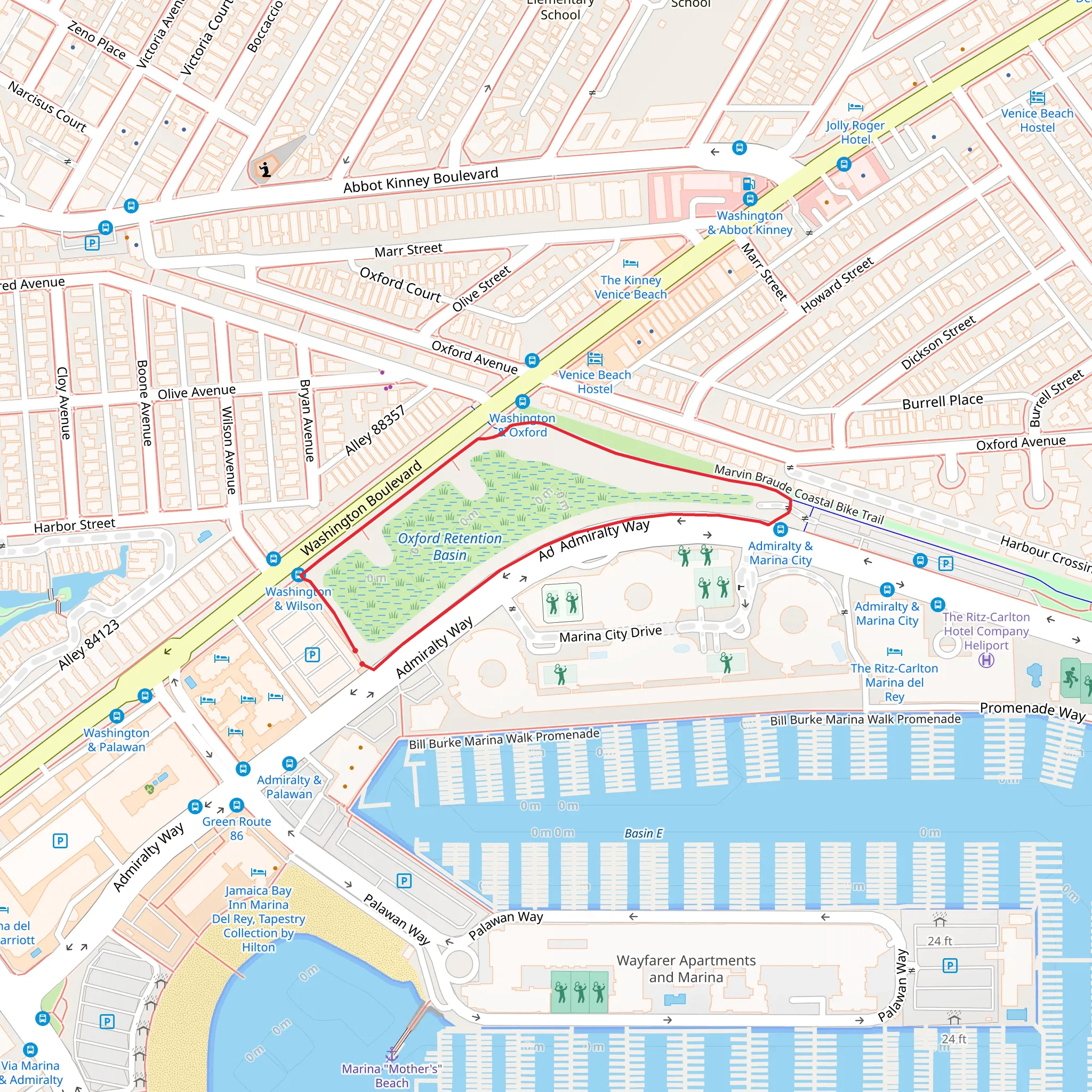 Marvin Braude Coastal Loop Trail mobile static map