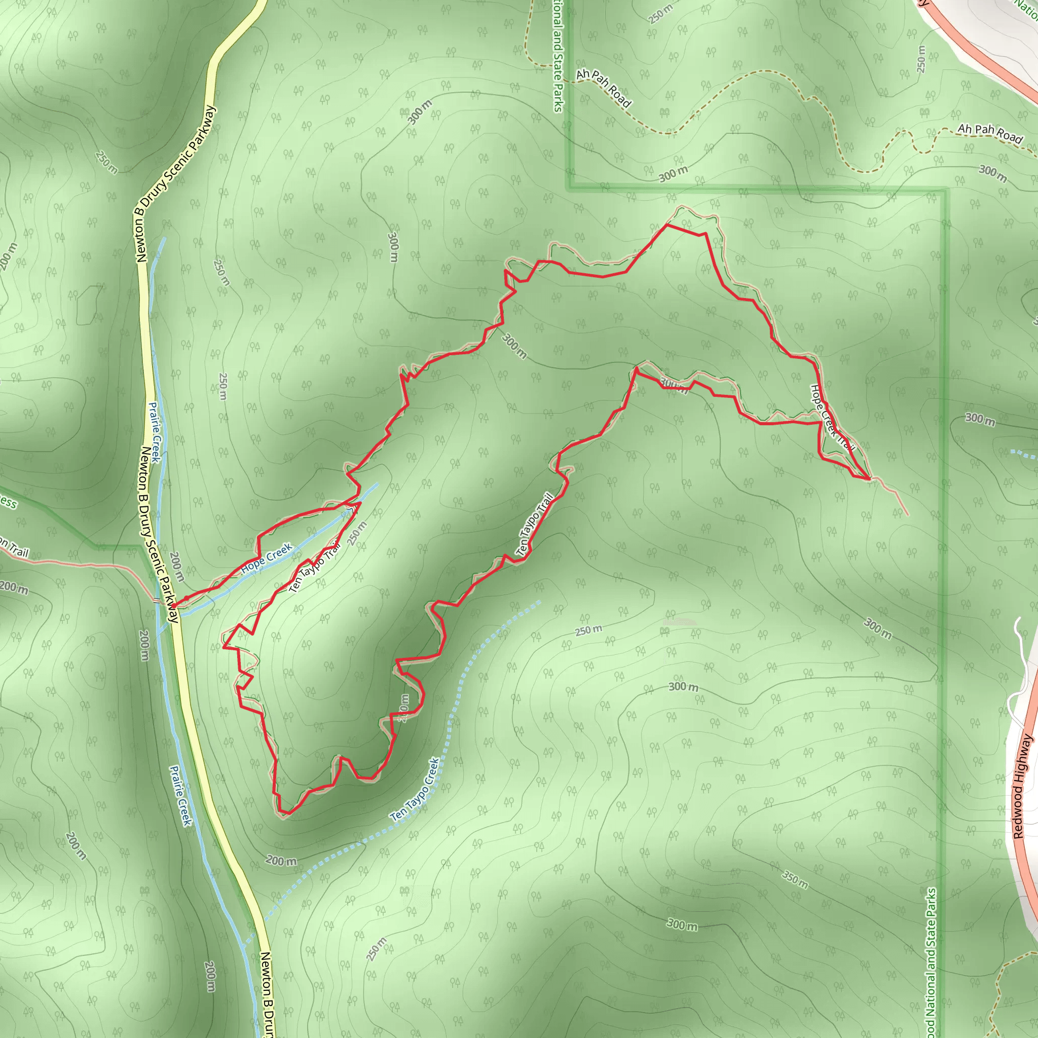 Ten Taypo Trail mobile static map