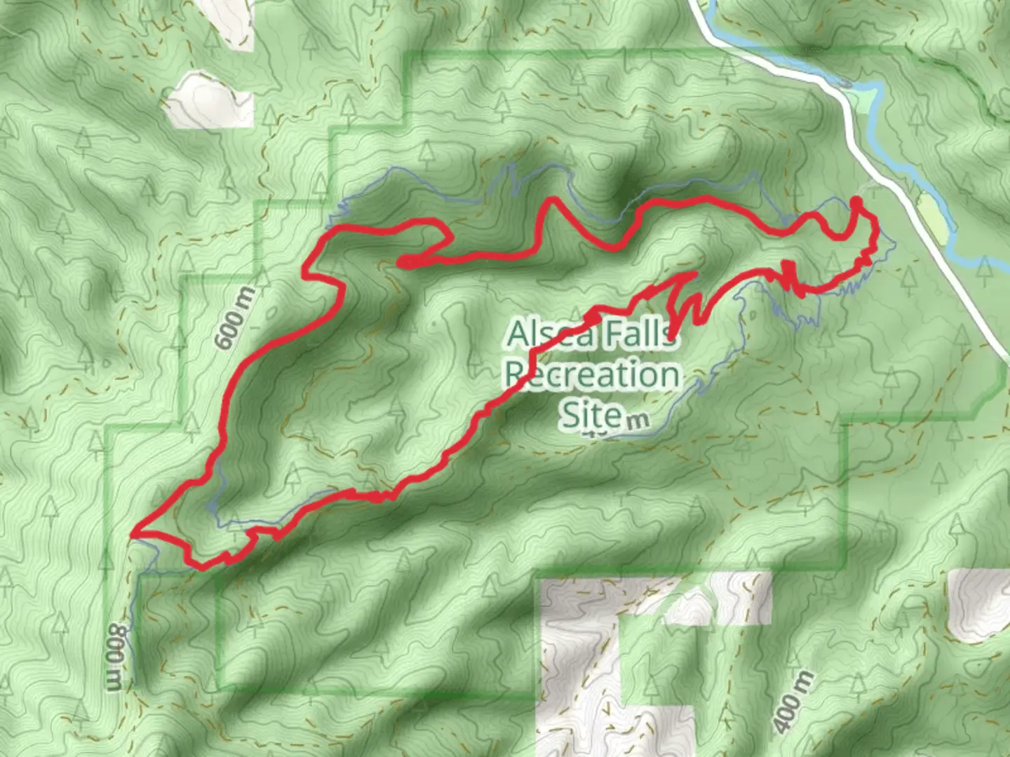 An image depicting the trail Springboard - High Baller Loop and its surrounding area.