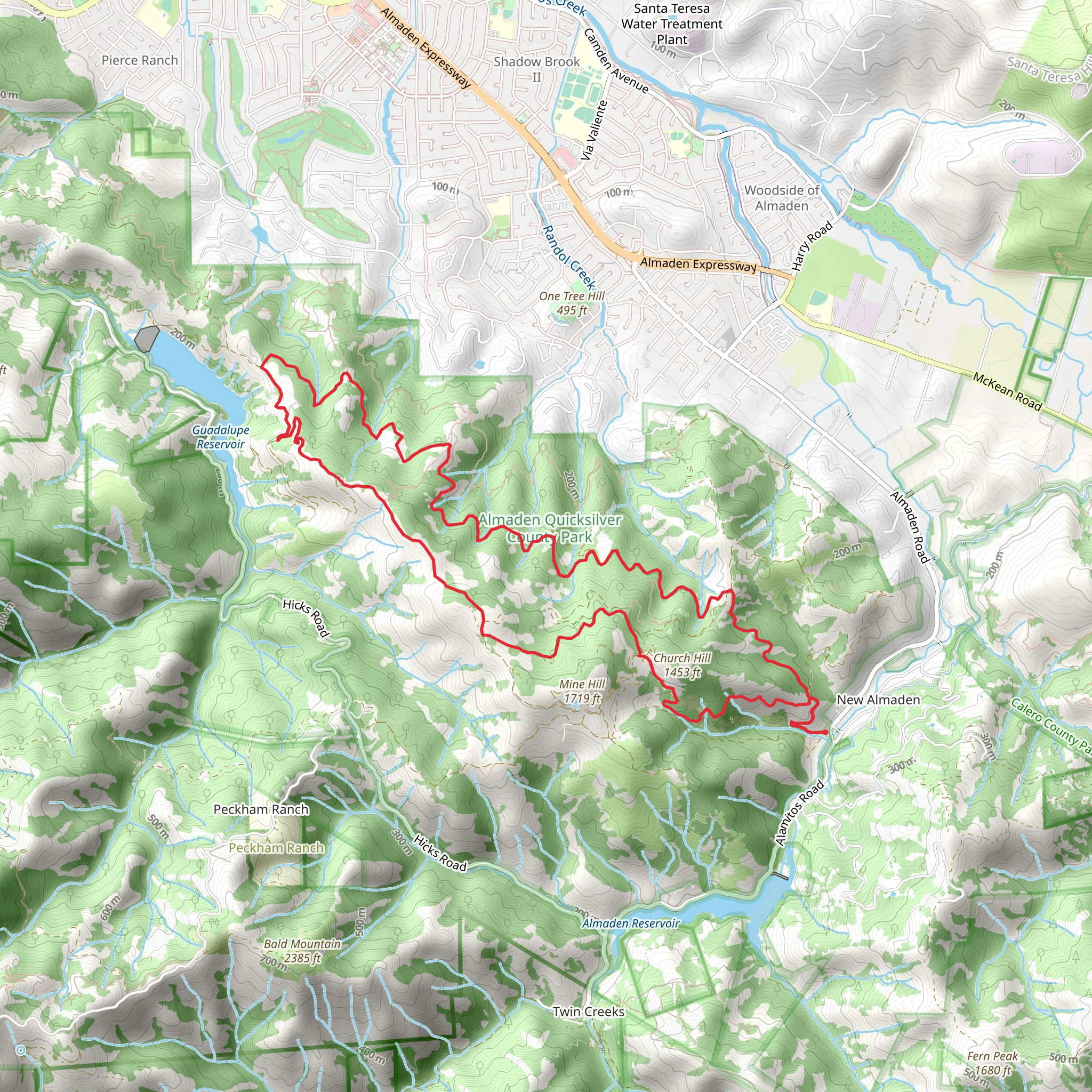 English Camp, Mine Hill and Randol Loop Trail mobile static map