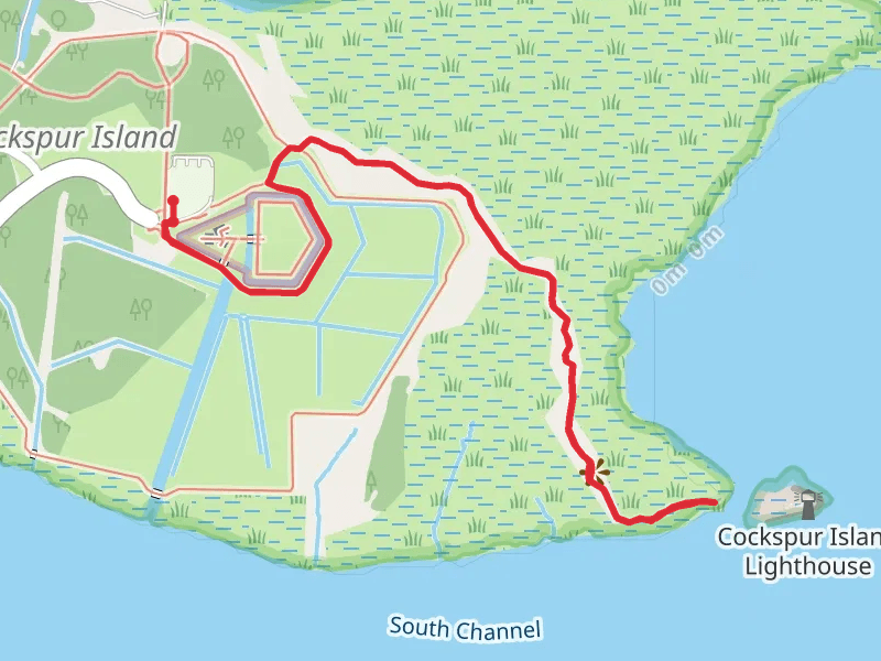 Fort Perimeter and Lighthouse Trail