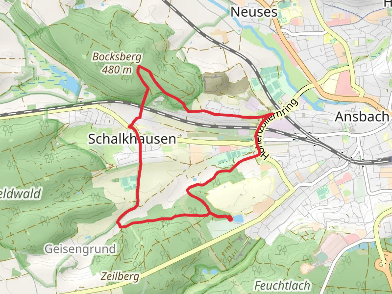 Ansbach Stadtwald Loop